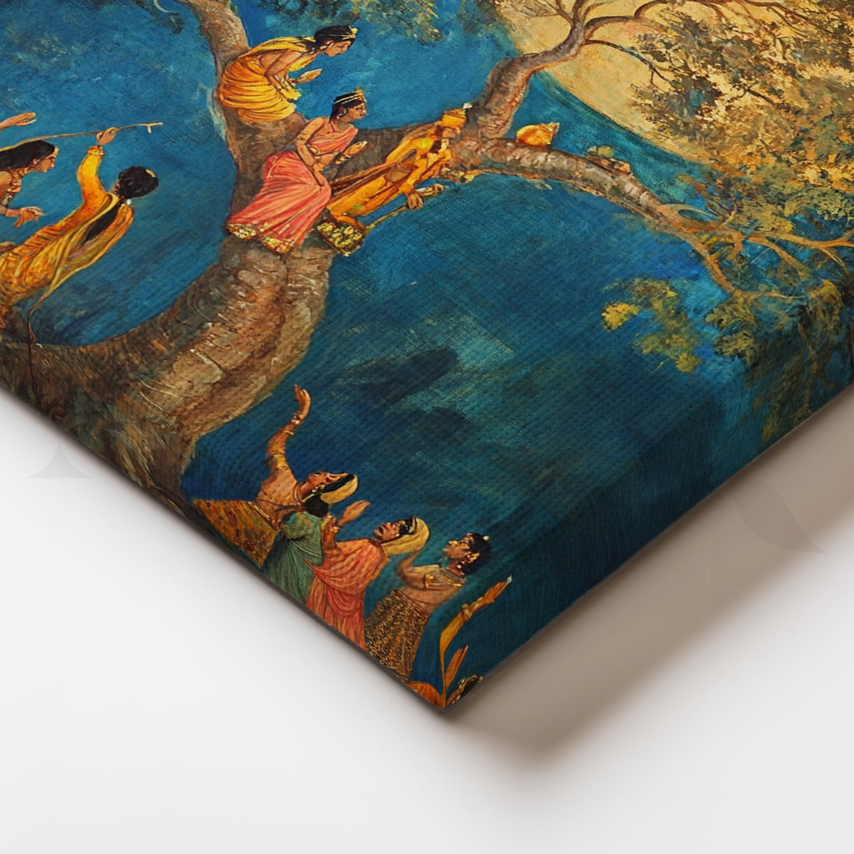 Moonlit Gathering Canvas Artwork – Asha Art Studio – Image 2