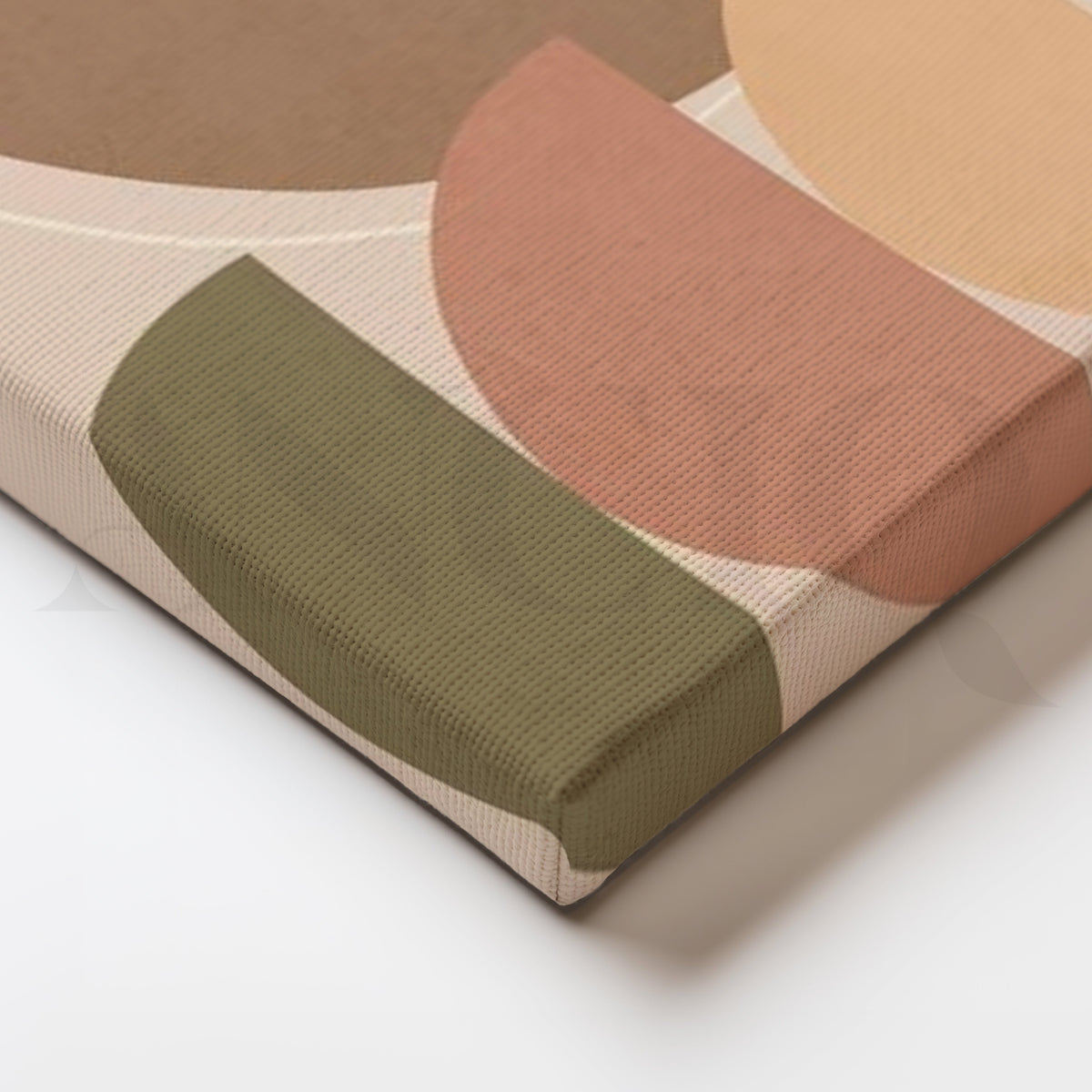 Neutral Stacked Bowls Canvas Artwork – Asha Art Studio – Image 2