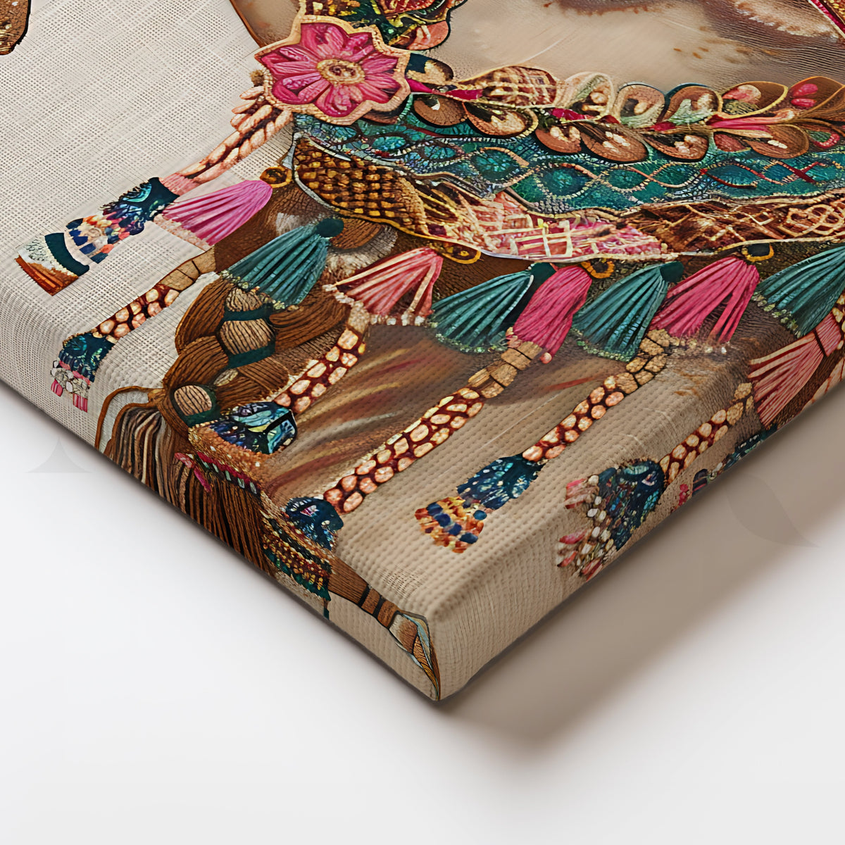 The Desert Royalty Canvas Artwork – Asha Art Studio – Image 2