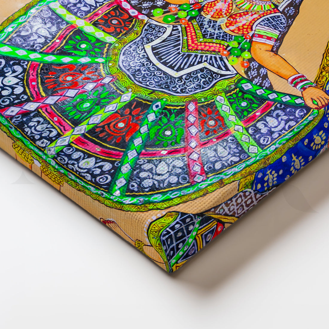 Tribal Dance Canvas Artwork – Asha Art Studio