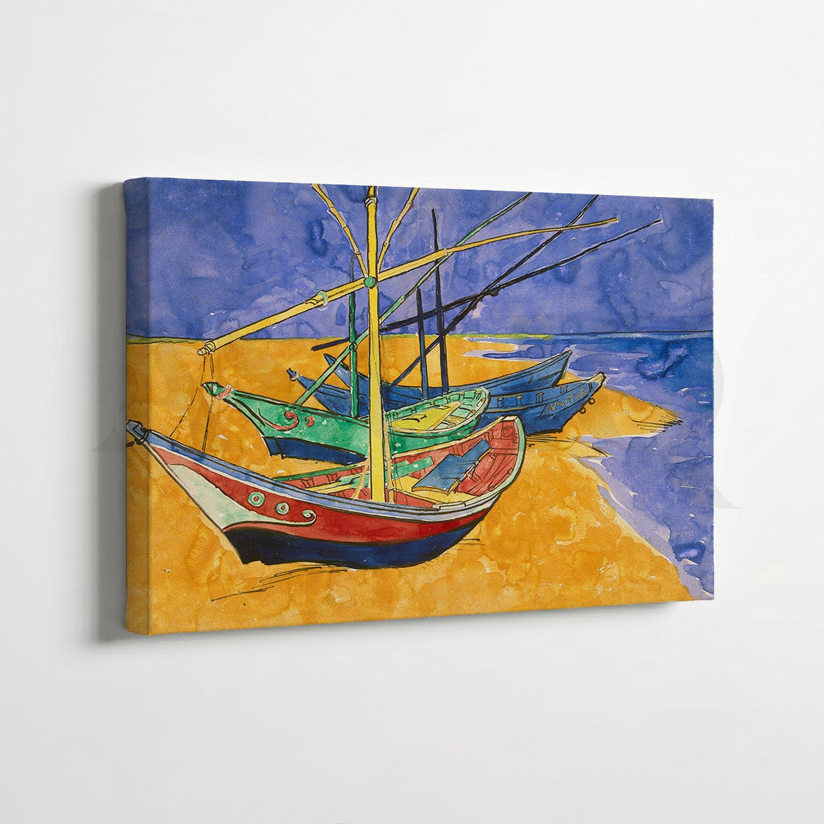Van Gogh Inspired Classic Gallery Wall Canvas Artwork Set of 6 – Asha Art Studio – Image 4