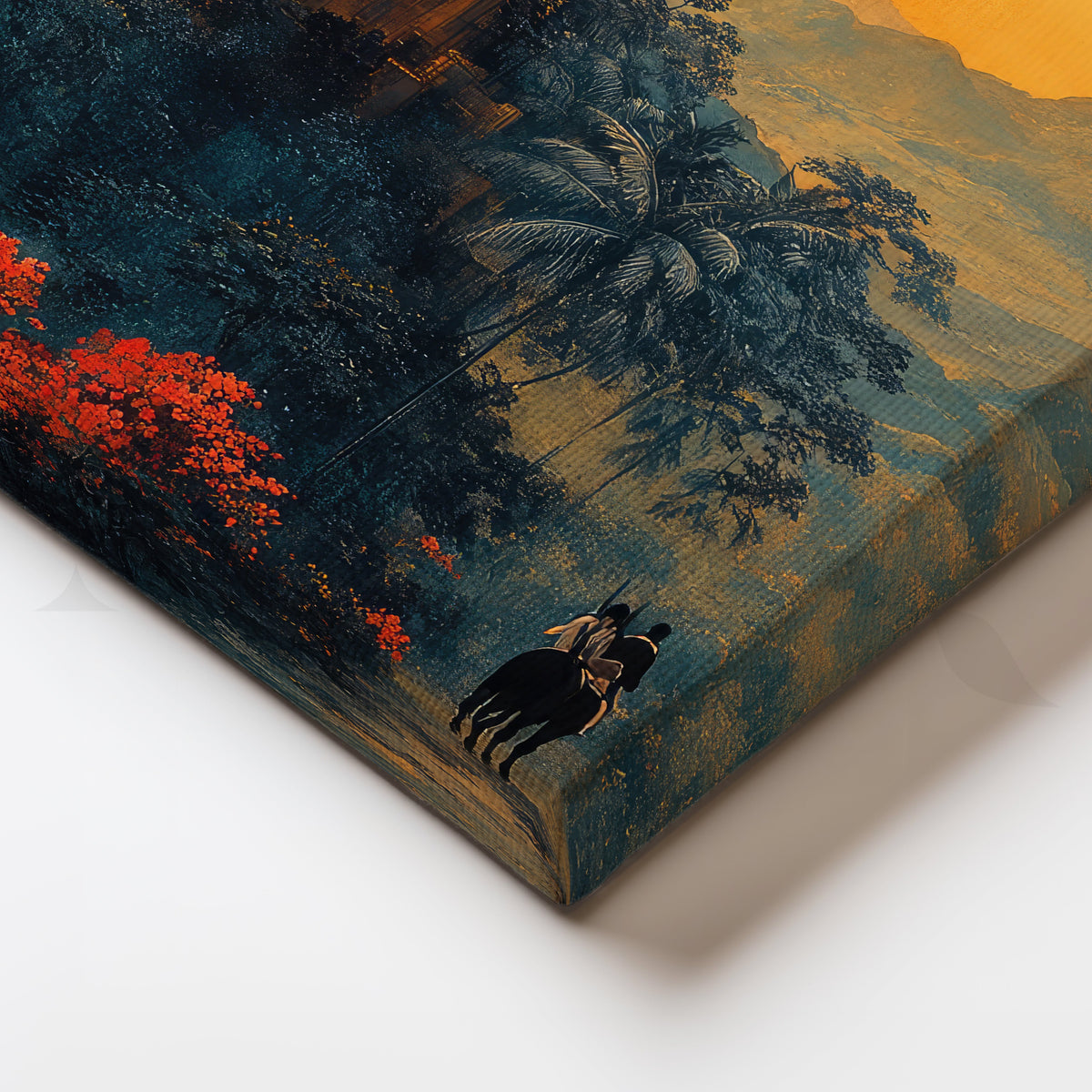 Palace at Golden Dusk Canvas Artwork – Asha Art Studio – Image 2