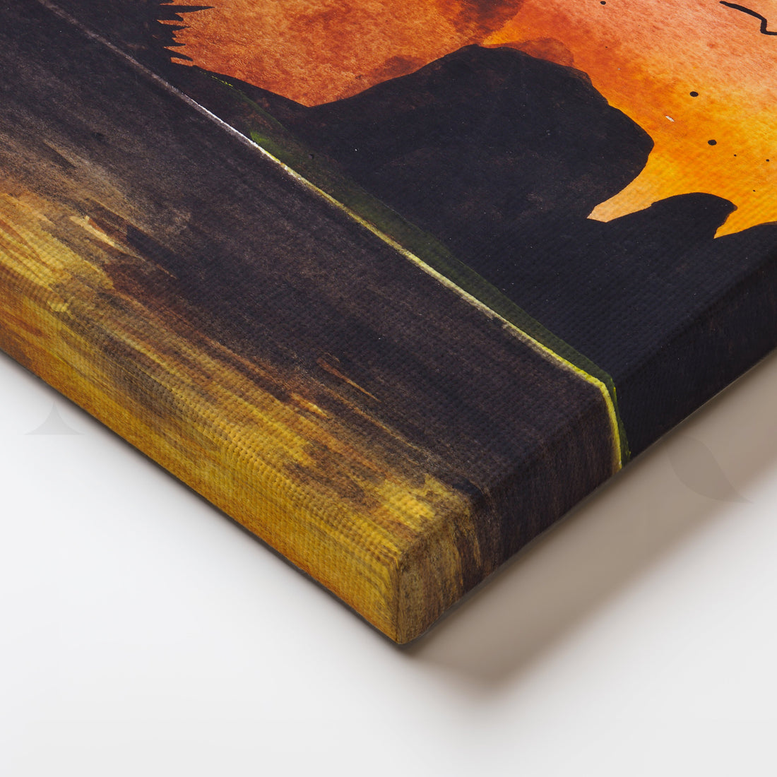 Amber Horizon Canvas Artwork – Asha Art Studio