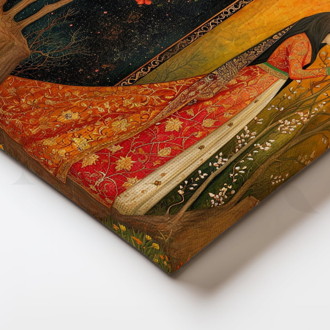 Two Moons of Her Story Canvas Artwork – Asha Art Studio