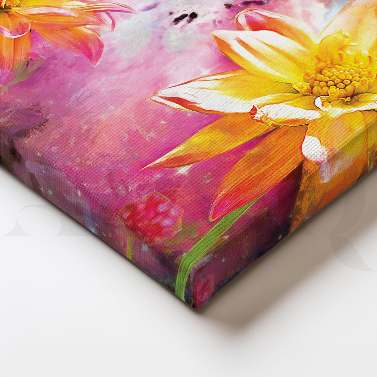 Vibrant Blooms Canvas Artwork – Asha Art Studio – Image 2