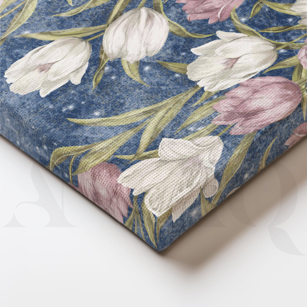 Elegant Tulip Garden Canvas Artwork – Asha Art Studio – Image 2