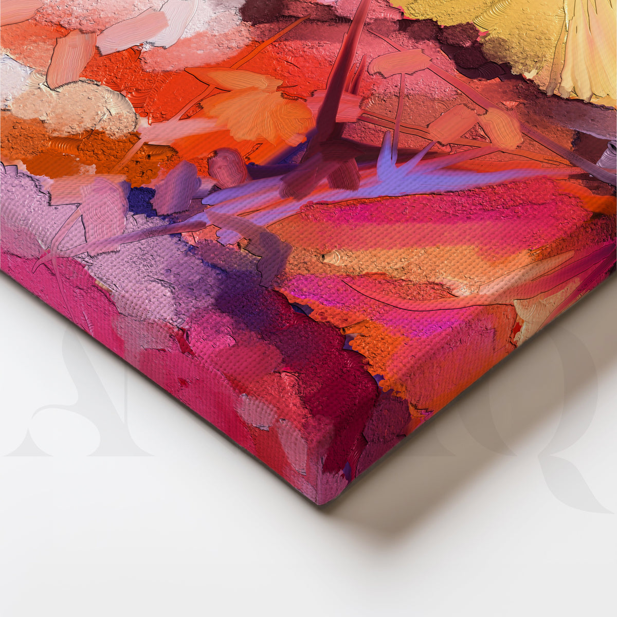 Vivid Floral Explosion Canvas Artwork – Asha Art Studio – Image 2