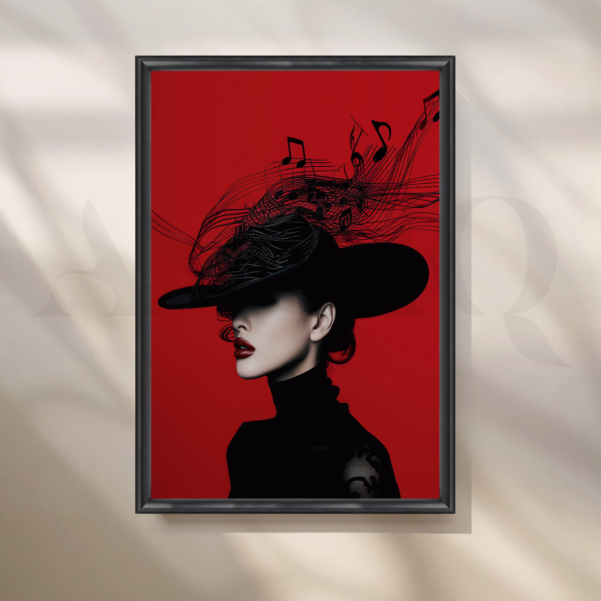 Melodic Elegance Wall Poster – Asha Art Studio – Image 3