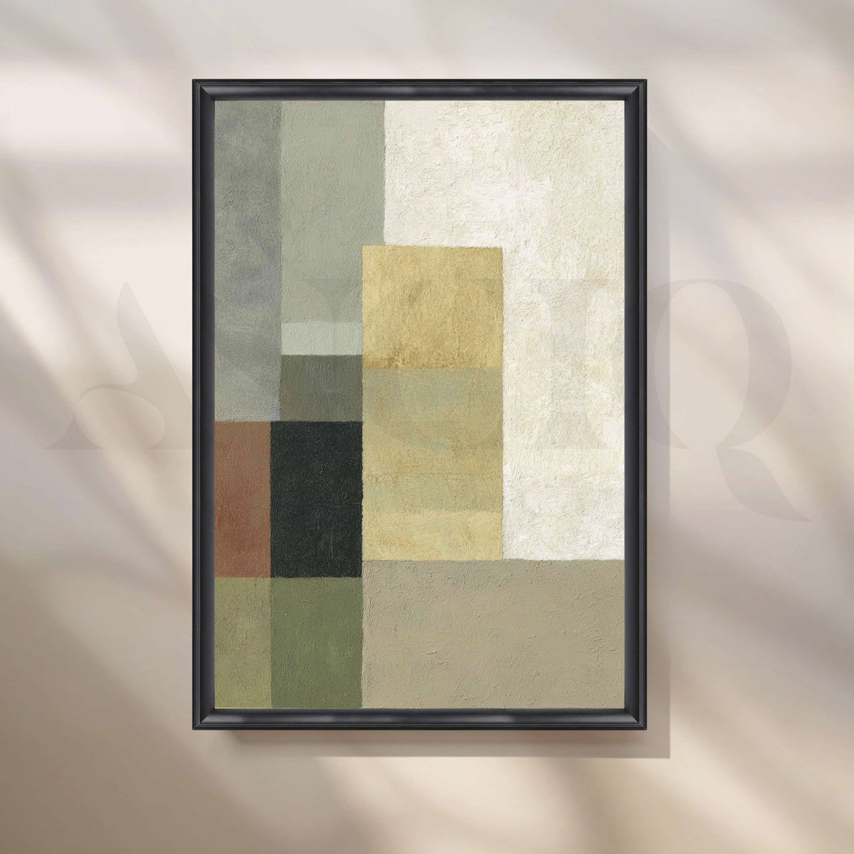 Minimalist Geometric Abstract Canvas Artwork – Asha Art Studio – Image 3