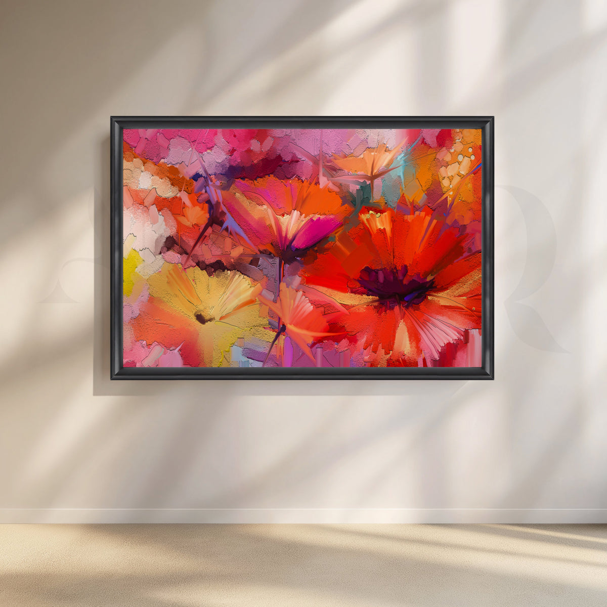 Vivid Floral Explosion Canvas Artwork – Asha Art Studio – Image 3
