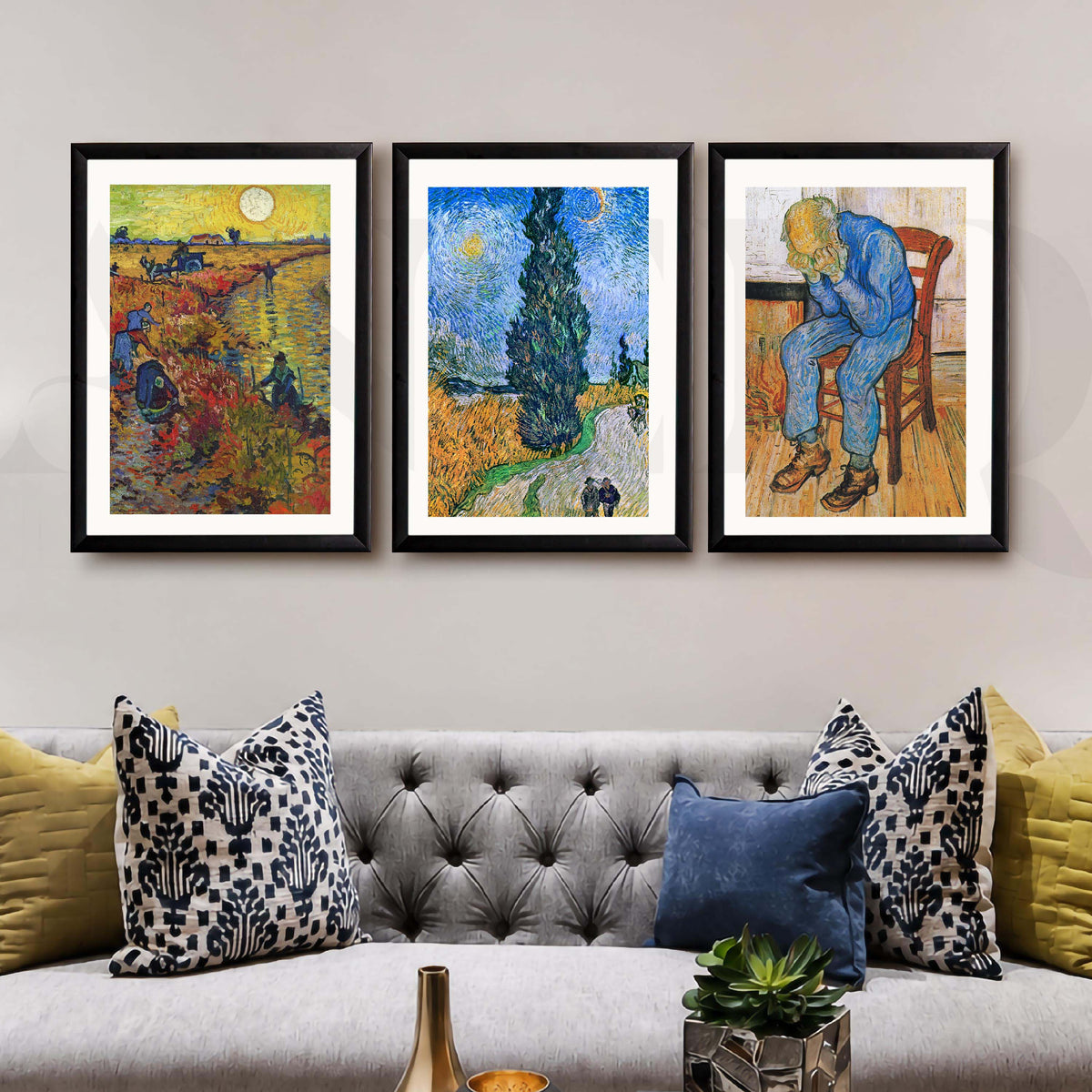 Van Gogh Classic Gallery Wall Artwork Set of 3 – Asha Art Studio – Image 7