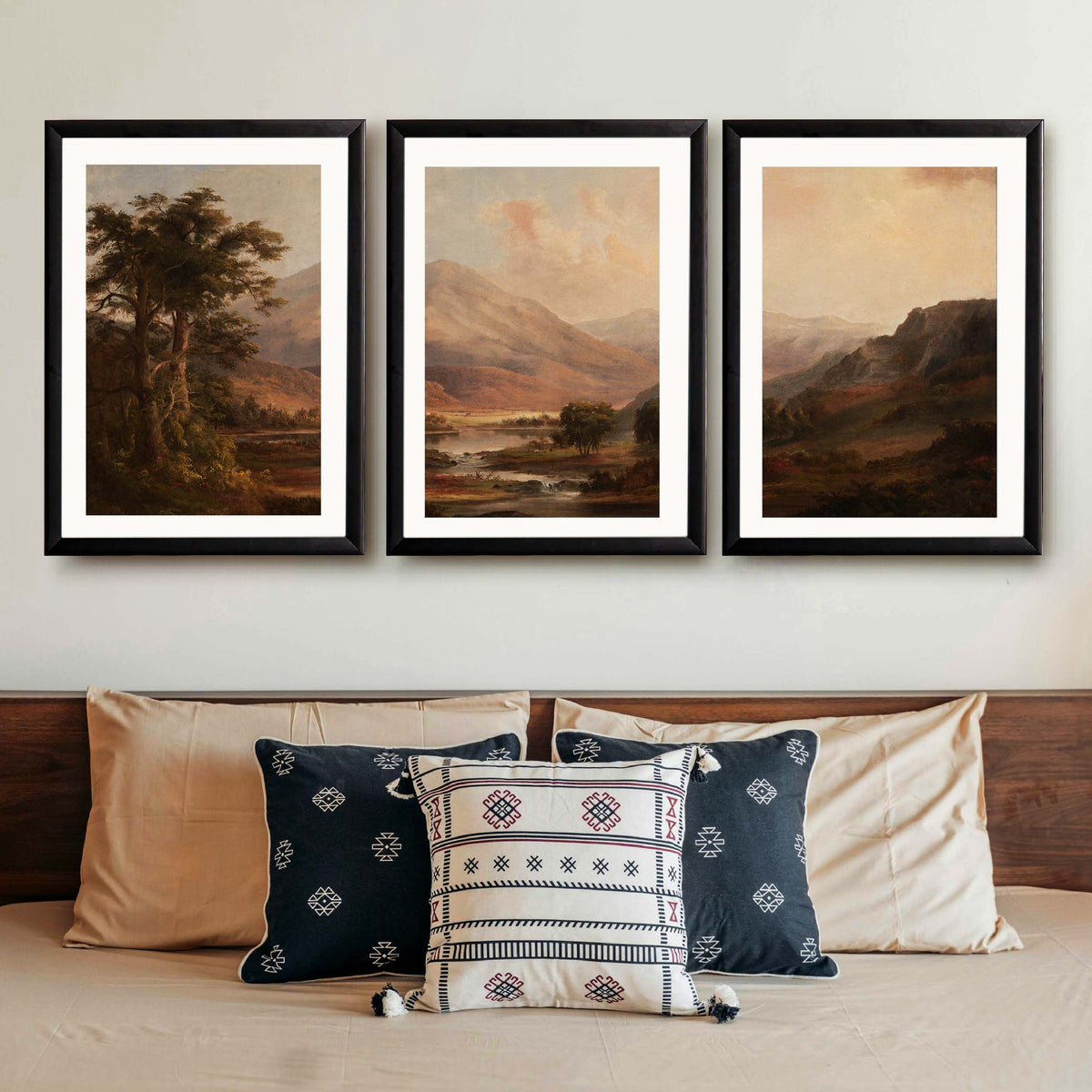 Vintage Landscape Gallery Wall Set of 3 - 18 x 24 Inches – Asha Art Studio – Image 7