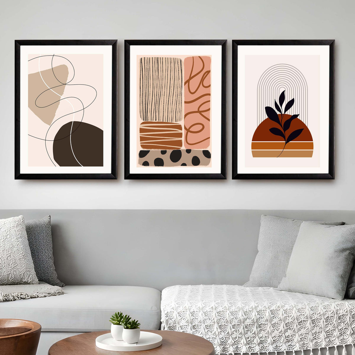 Earthy Abstract Gallery Wall Set of 3 - 18 x 24 Inches – Asha Art Studio – Image 7