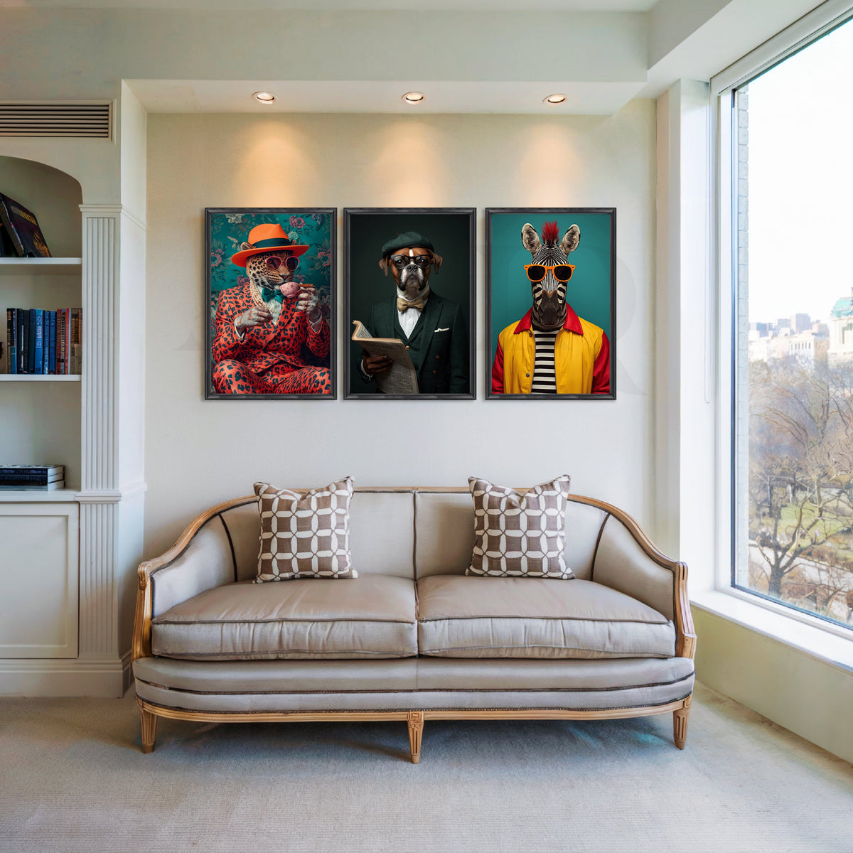 Urban Safari Gallery Wall – Set of 3 Artworks – Asha Art Studio – Image 3