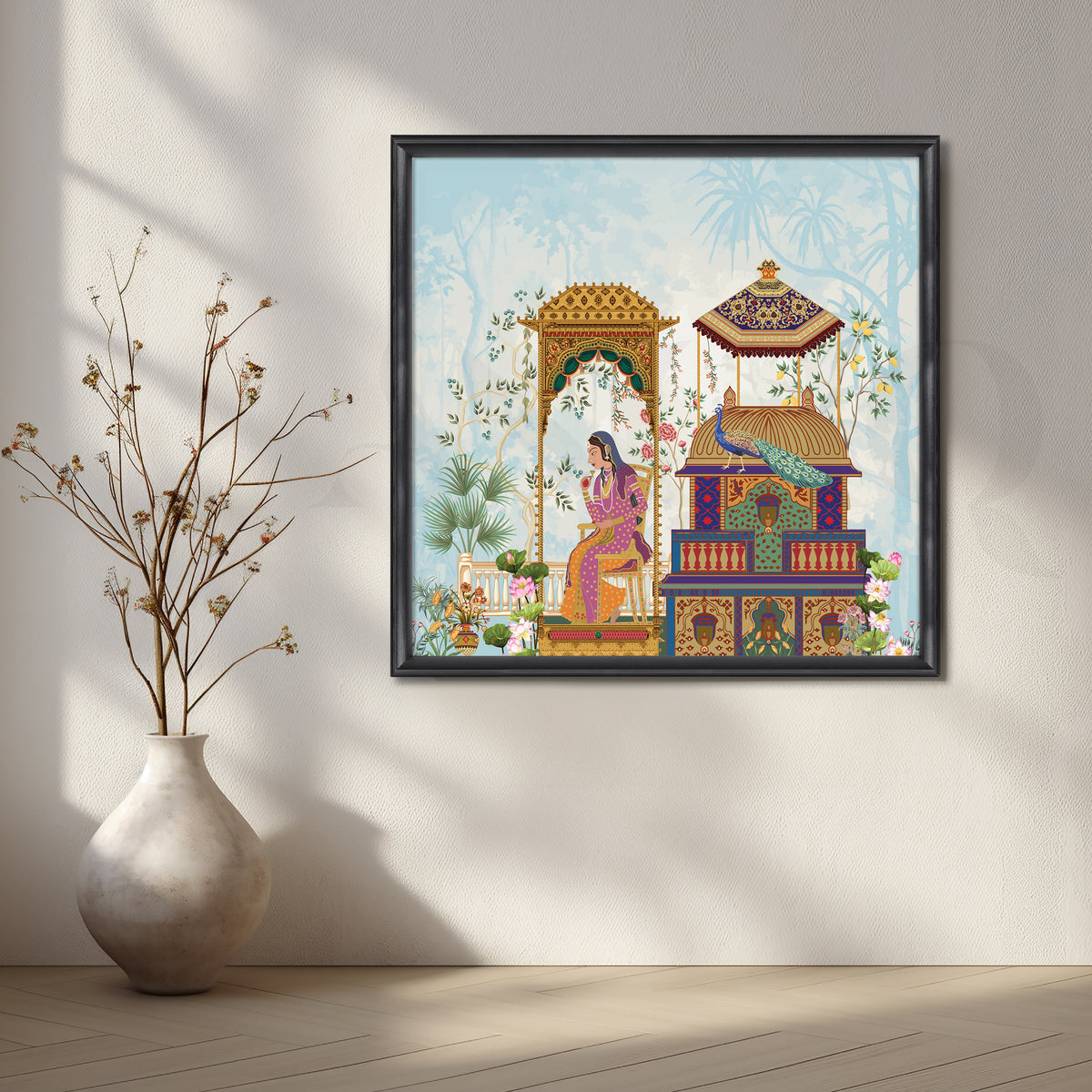 Noblewoman’s Moment of Reflection Artwork – Asha Art Studio – Image 3