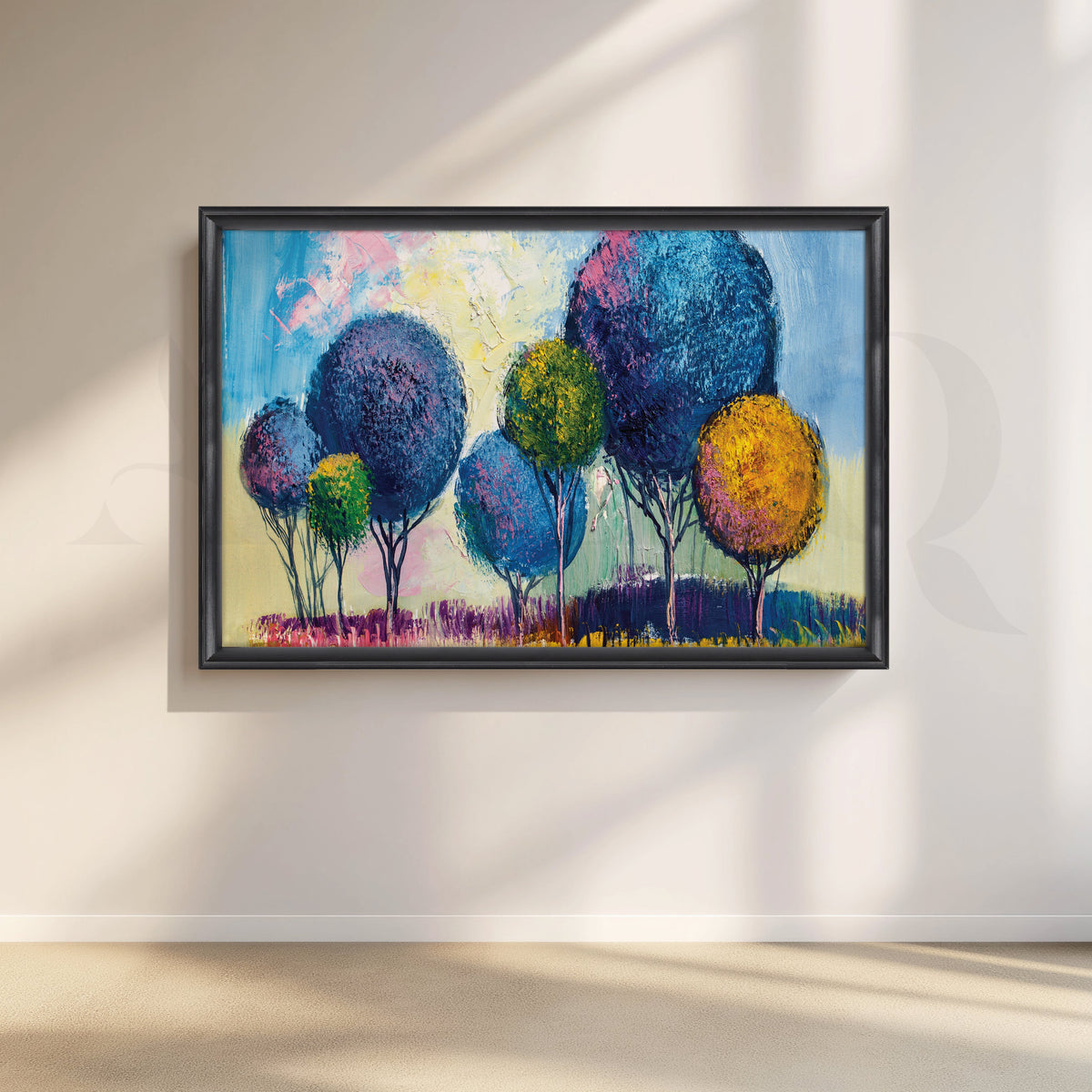 Majestic Serenity Canvas Abstract Artwork – Asha Art Studio – Image 3