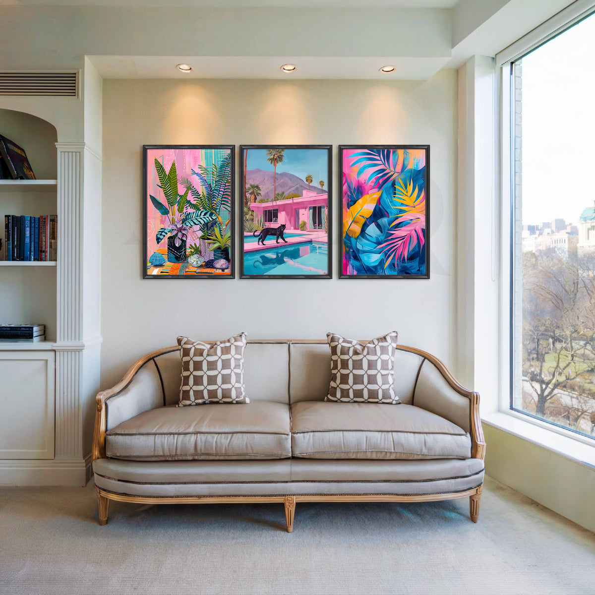 Miami Tropic Dreams Gallery Wall – Set of 3 Artworks – Asha Art Studio – Image 3