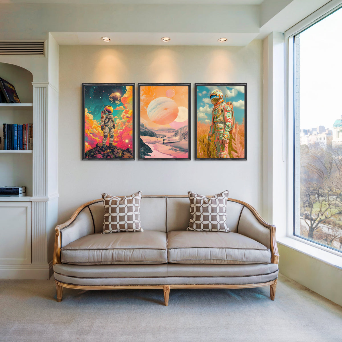 Cosmic Voyage Gallery Wall – Set of 3 Artworks – Asha Art Studio – Image 3