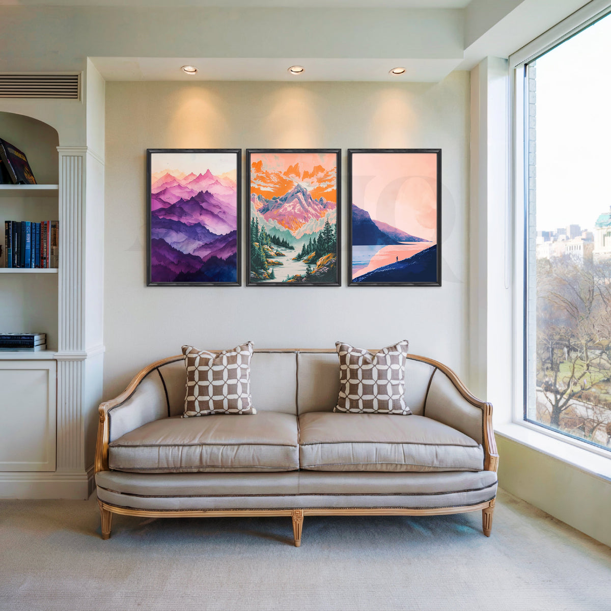 Sunset Mountain Trails Gallery Wall – Set of 3 Artworks – Asha Art Studio – Image 3
