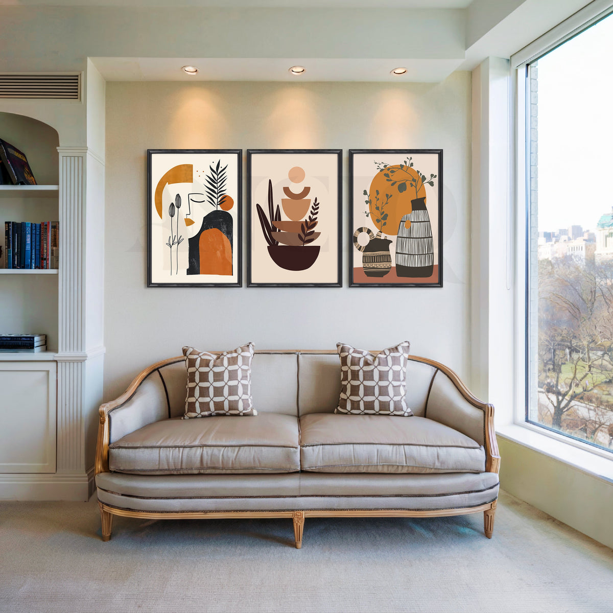 Boho Terra Muse Gallery Wall – Set of 3 Artworks – Asha Art Studio – Image 3