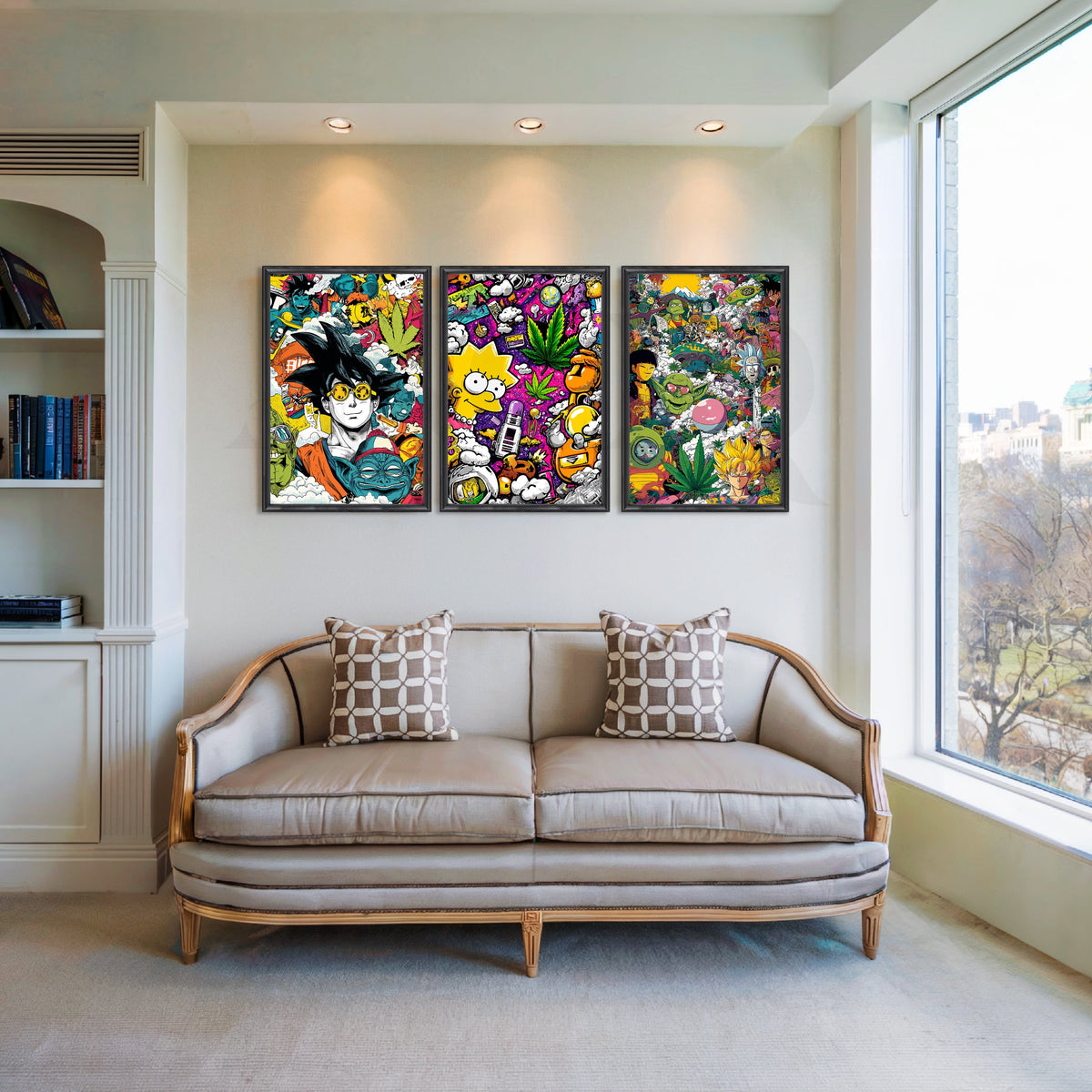 Pop Culture Chaos Gallery Wall – Set of 3 Artworks – Asha Art Studio – Image 3