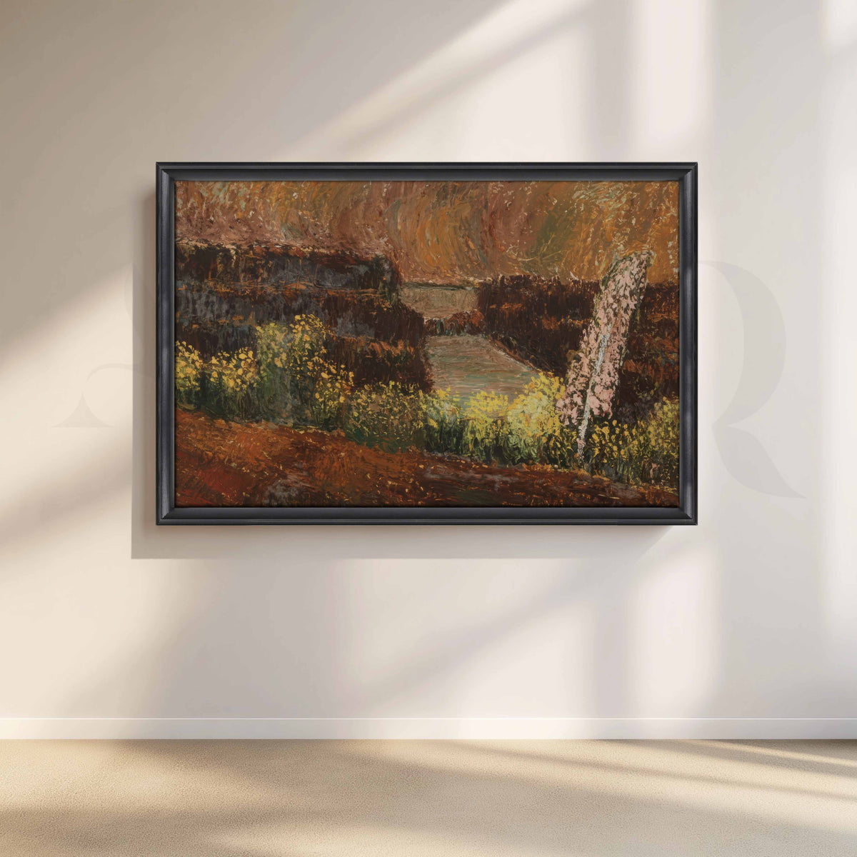 Autumn Garden Path Canvas Artwork – Asha Art Studio – Image 3