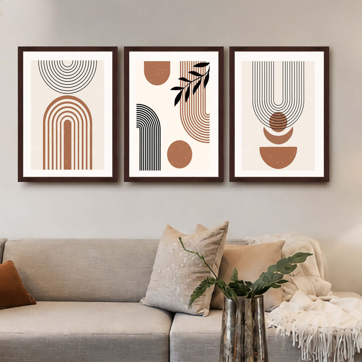 Boho Arch Abstract Gallery Wall Set of 3 - 18 x 24 Inches – Asha Art Studio – Image 10