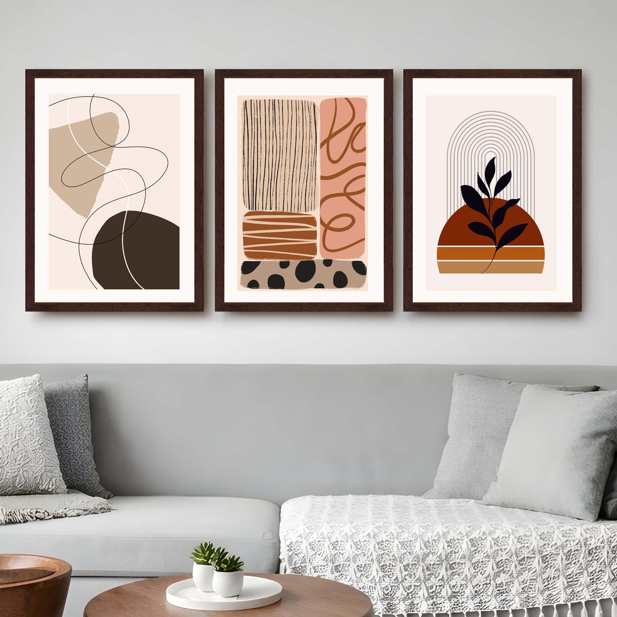 Earthy Abstract Gallery Wall Set of 3 - 18 x 24 Inches – Asha Art Studio – Image 10