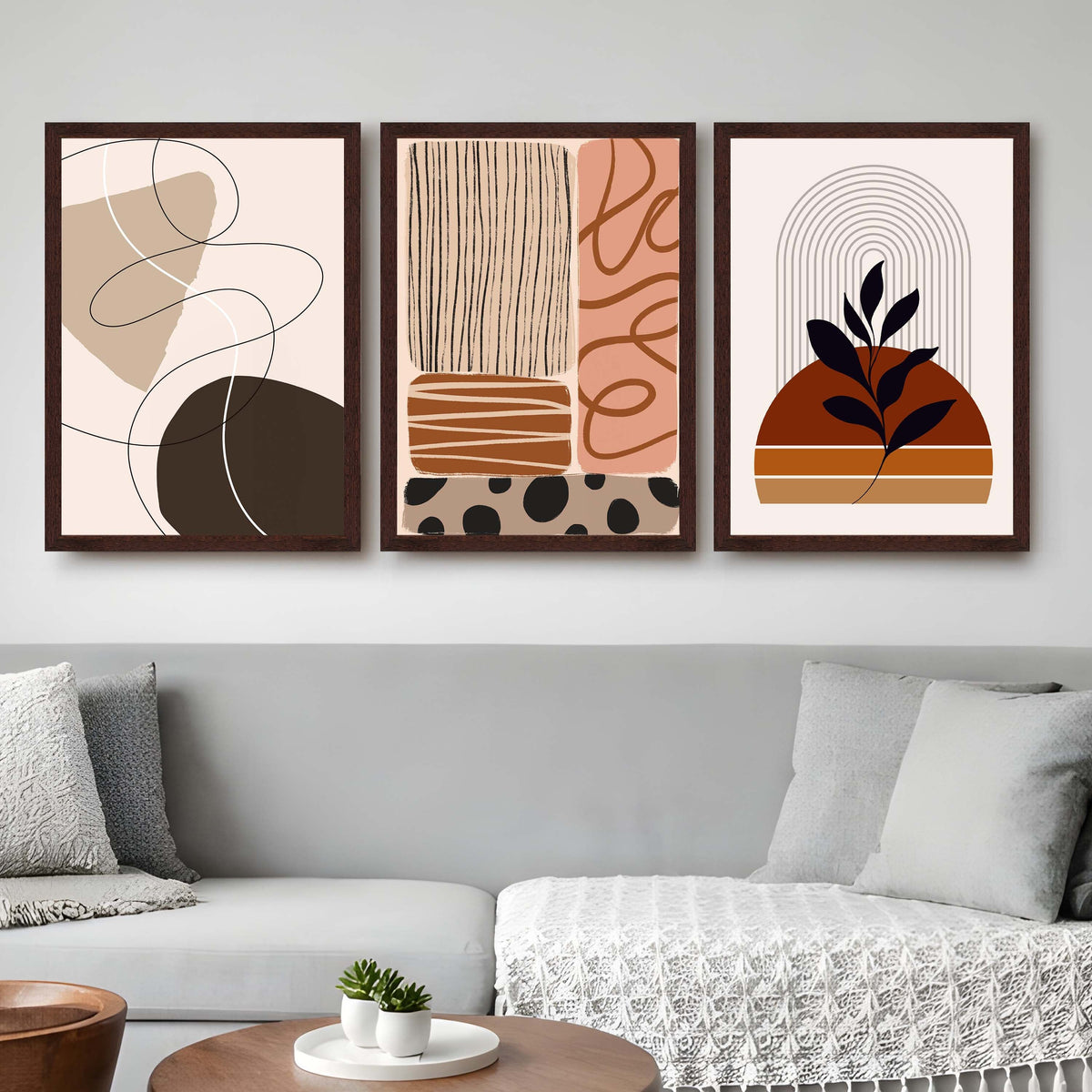 Earthy Abstract Gallery Wall Set of 3 - 18 x 24 Inches – Asha Art Studio – Image 6
