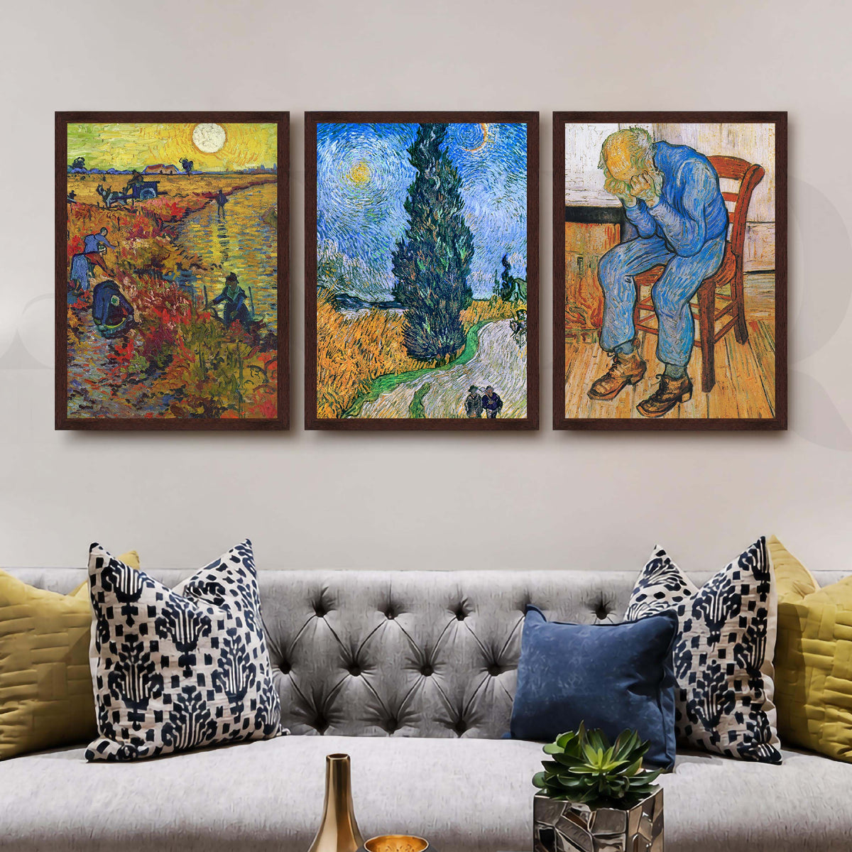 Van Gogh Classic Gallery Wall Artwork Set of 3 – Asha Art Studio – Image 6
