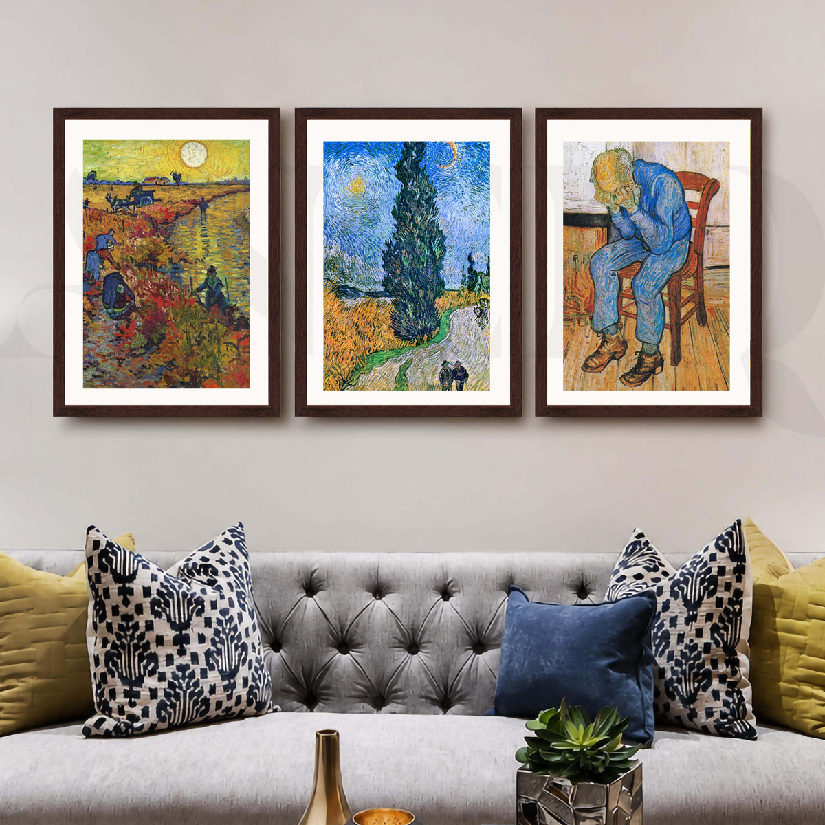 Van Gogh Classic Gallery Wall Artwork Set of 3 – Asha Art Studio – Image 10