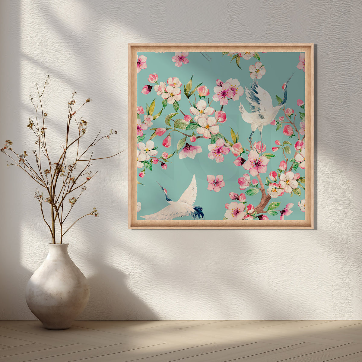 Cranes and Blossoms Artwork – Asha Art Studio – Image 5