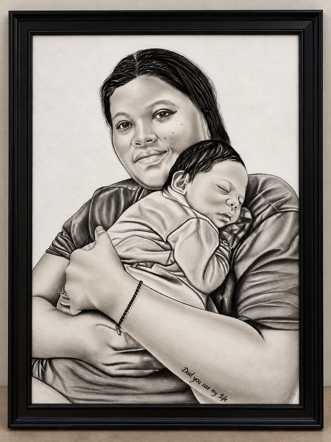 Custom Pencil Sketch Portrait from Photo