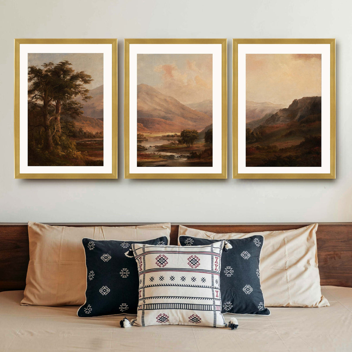 Vintage Landscape Gallery Wall Set of 3 - 18 x 24 Inches – Asha Art Studio – Image 8