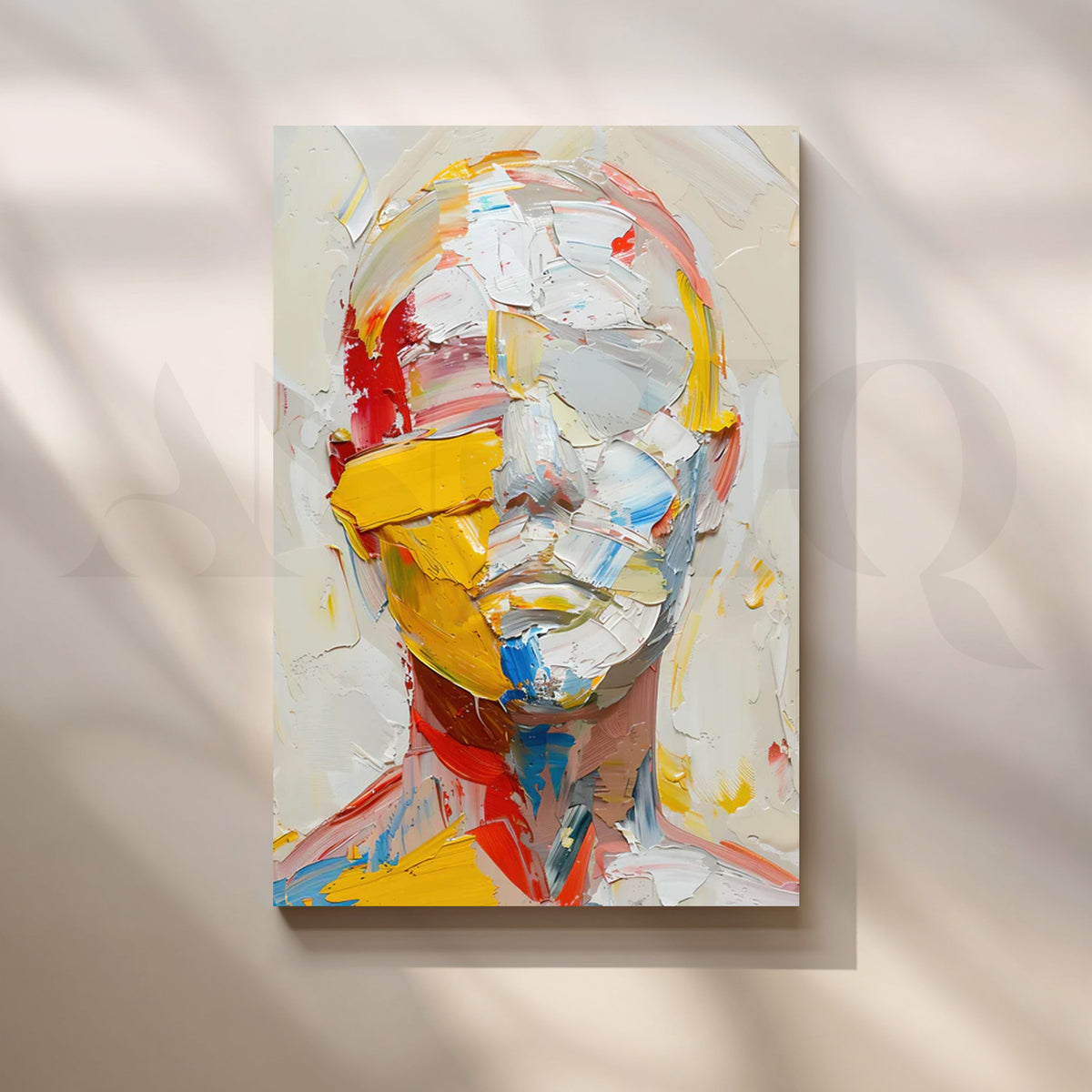 Chromatic Visage Canvas Artwork – Asha Art Studio