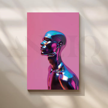 Chromatic Muse Canvas Painting for Modern Living Room – Asha Art Studio
