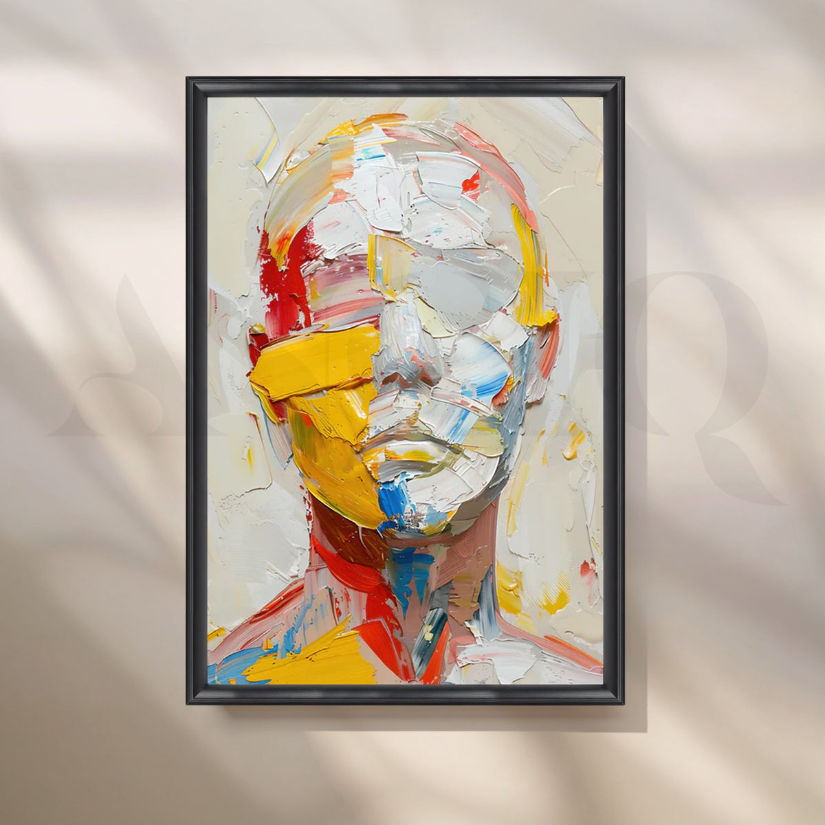 Chromatic Visage Canvas Artwork – Asha Art Studio – Image 3