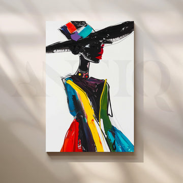 Runway Muse Canvas Painting for Dressing Room – Asha Art Studio