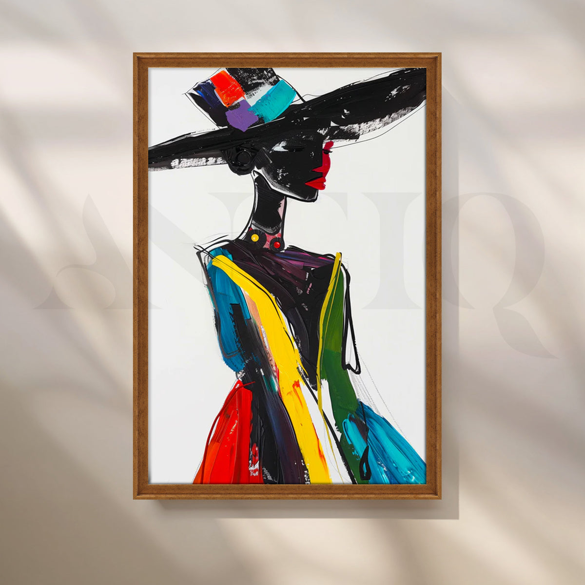 Runway Muse Canvas Painting for Dressing Room – Asha Art Studio – Image 6
