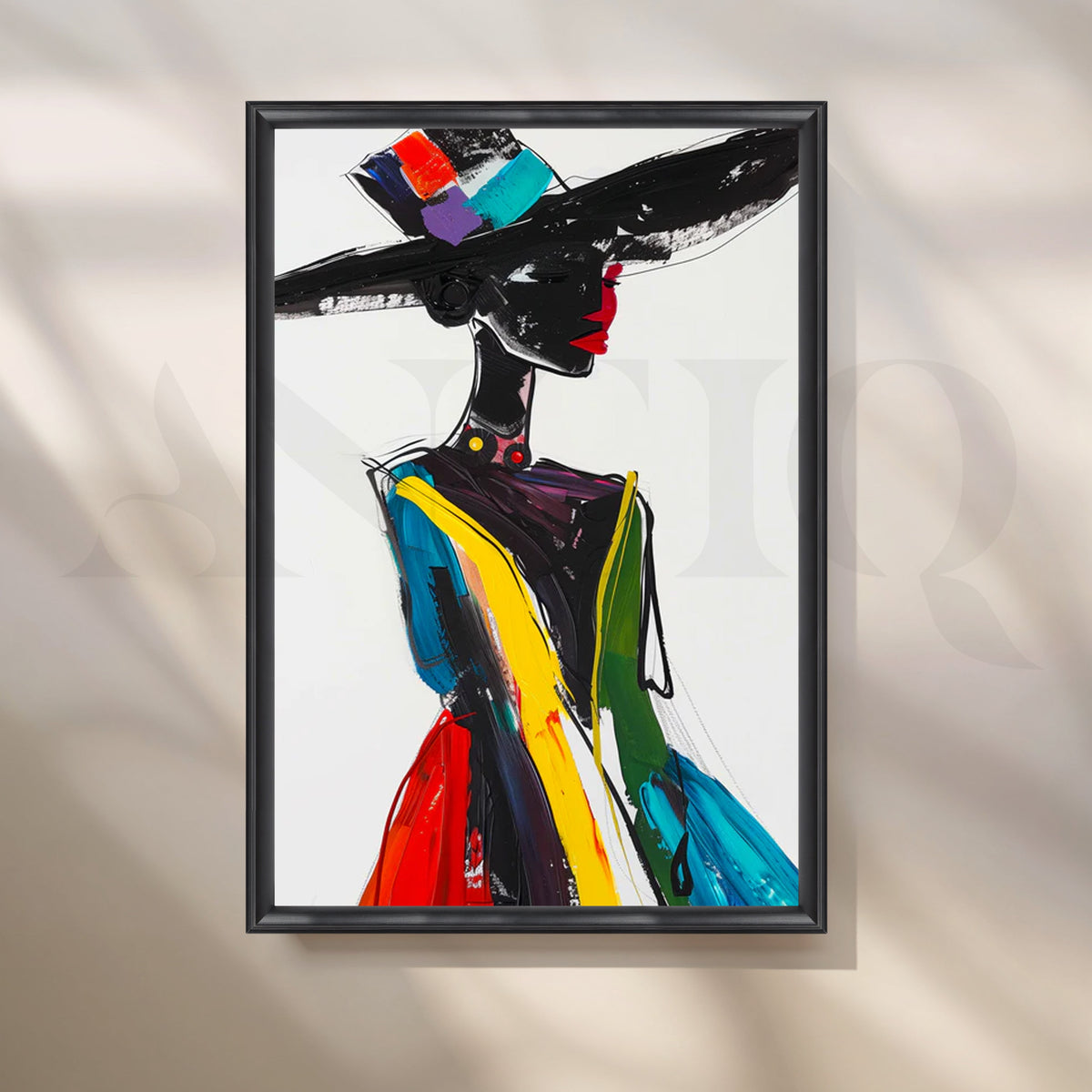 Runway Muse Canvas Painting for Dressing Room – Asha Art Studio – Image 3