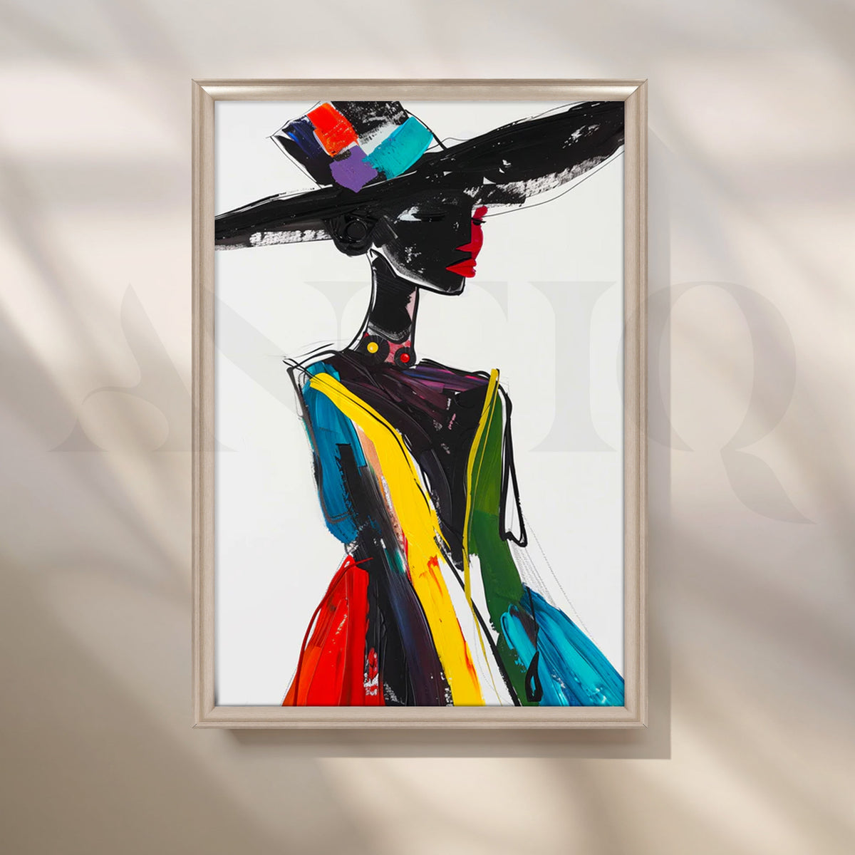 Runway Muse Canvas Painting for Dressing Room – Asha Art Studio – Image 4