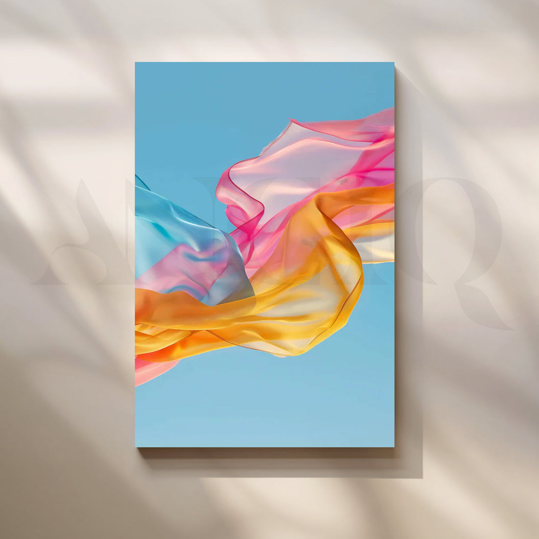 Sky Silk Canvas Painting for Living Room – Asha Art Studio