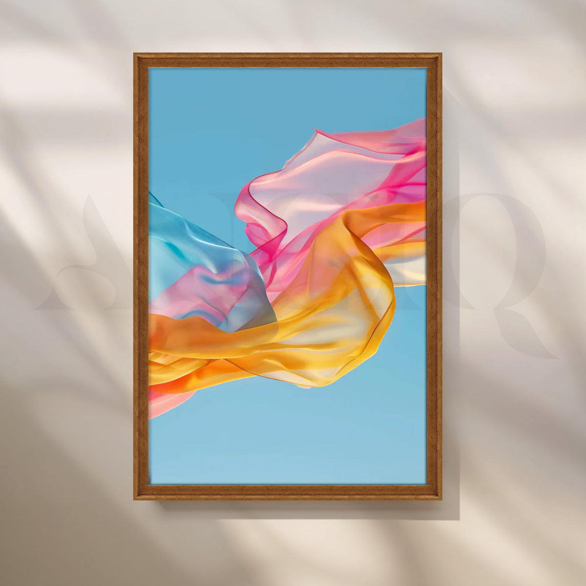 Sky Silk Canvas Painting for Living Room – Asha Art Studio – Image 6