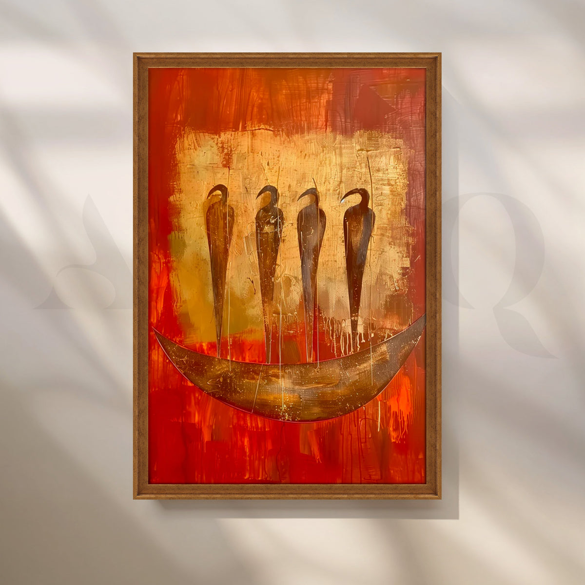 River Guardians Canvas Painting for Dining Room – Asha Art Studio – Image 6