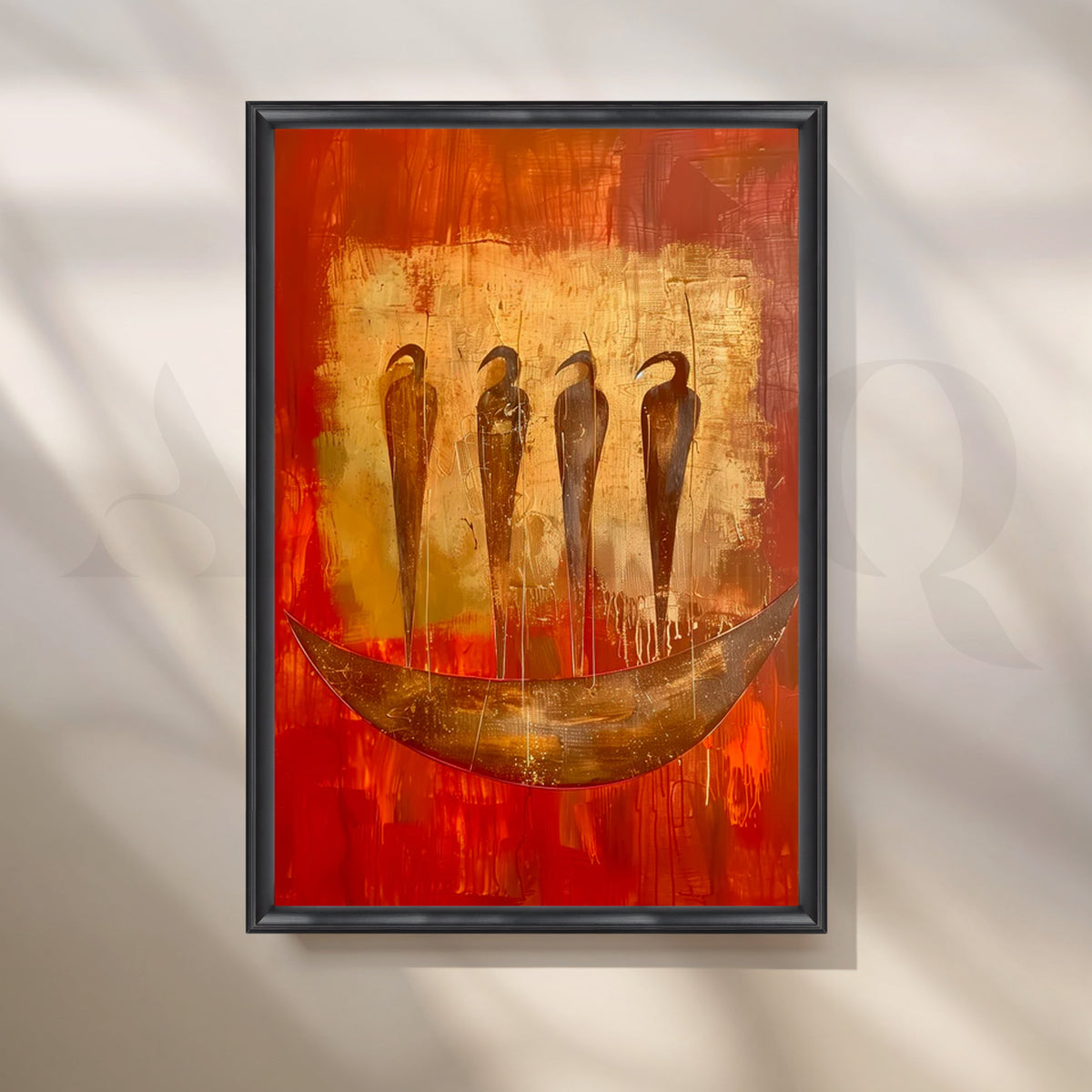 River Guardians Canvas Painting for Dining Room – Asha Art Studio – Image 3