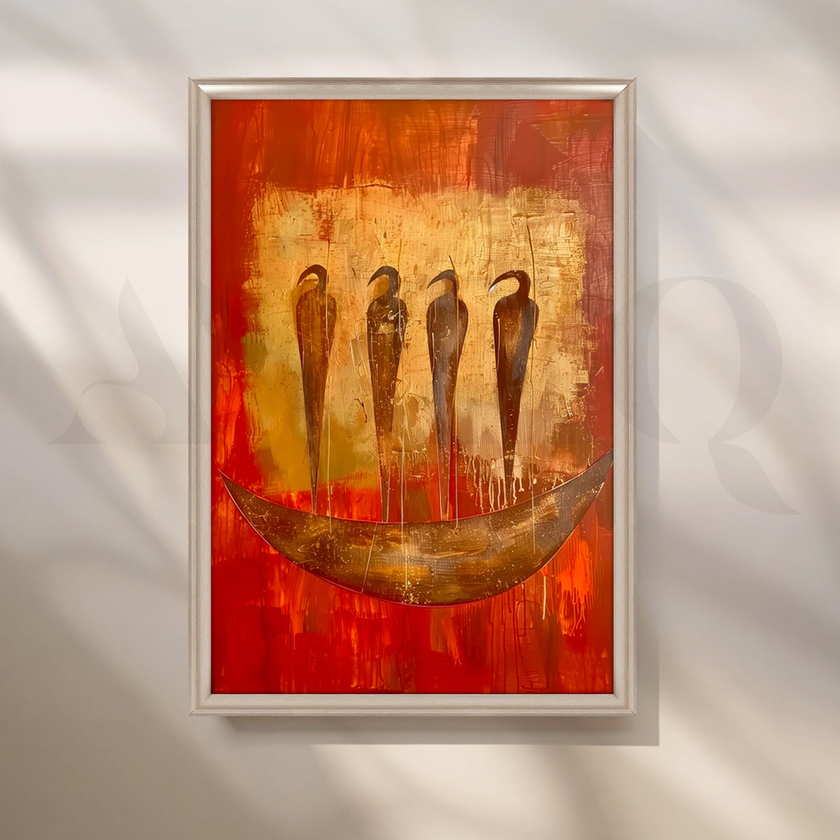 River Guardians Canvas Painting for Dining Room – Asha Art Studio – Image 4