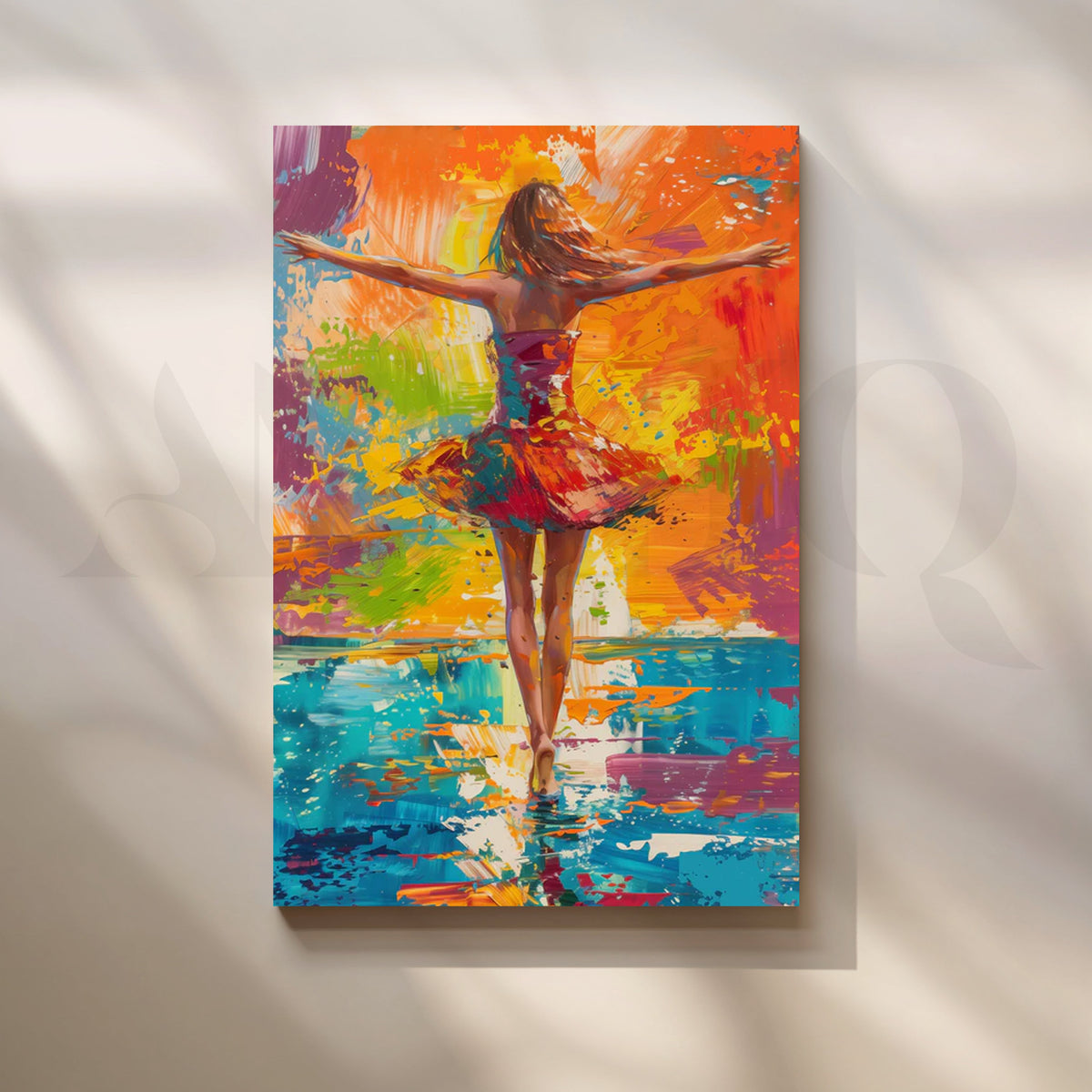Joyful Splash Dancer Canvas Pop Art – Asha Art Studio