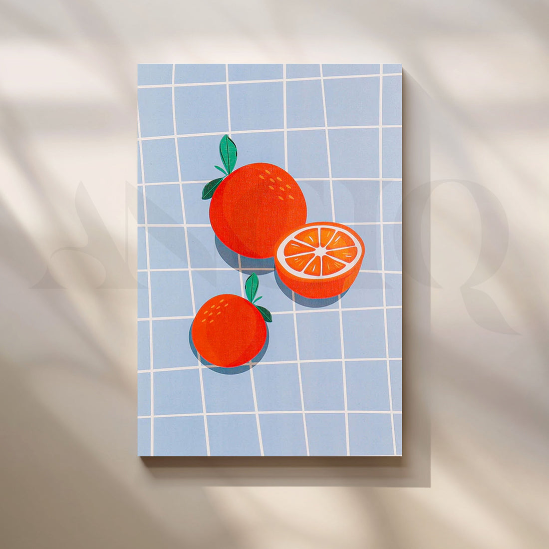 Citrus Grid Minimal Canvas Pop Art – Asha Art Studio
