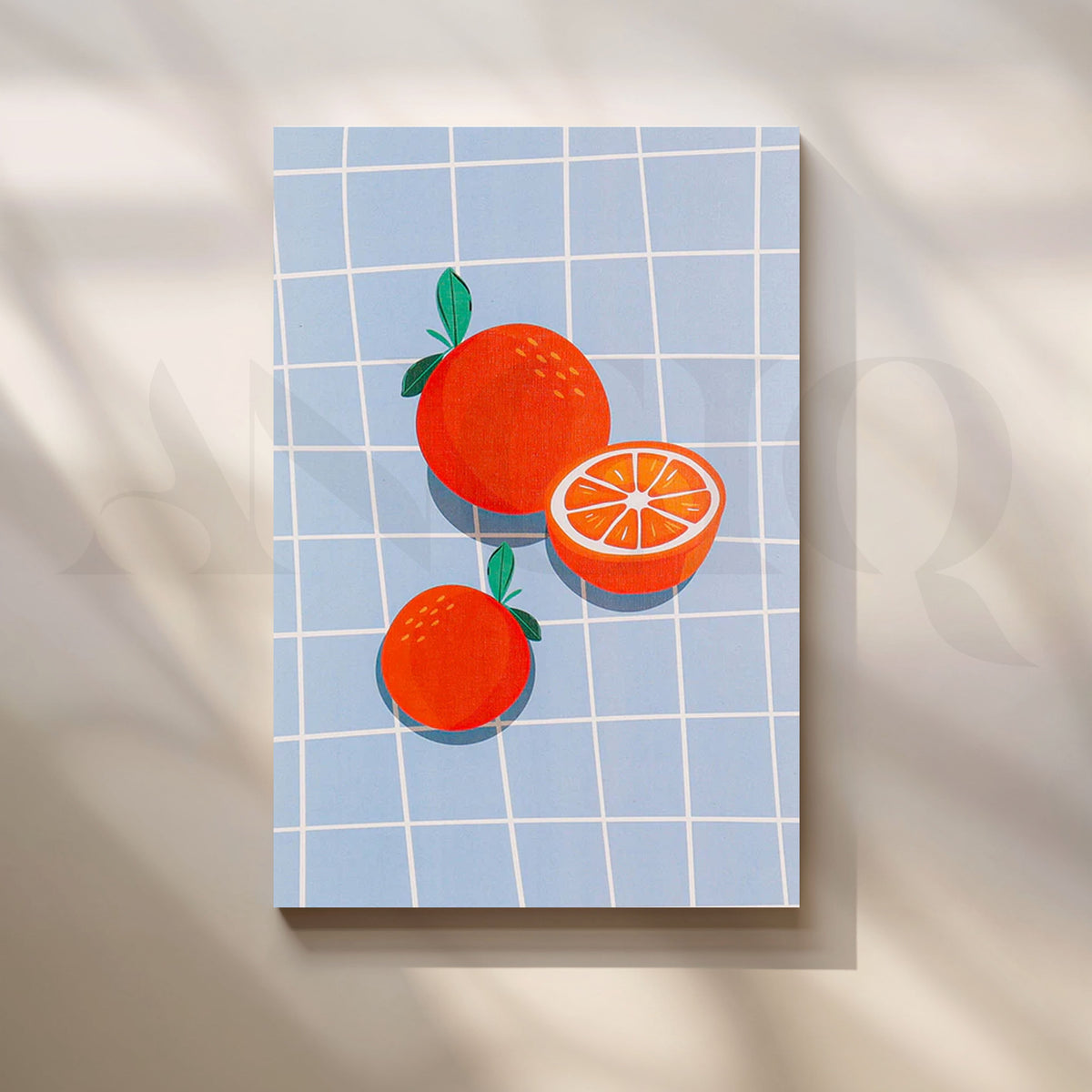 Citrus Grid Minimal Canvas Pop Art – Asha Art Studio