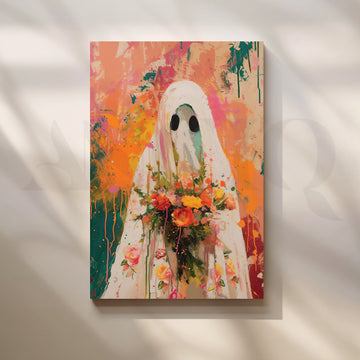 Floral Phantom Canvas Artwork – Asha Art Studio